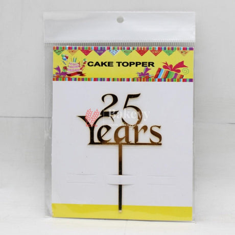 4" inch Happy Anniversary Cake Topper - Bakeyy.com - India - 4" inch Happy Anniversary Cake Topper - Default Title