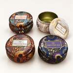 Matka Shaped Metal Tin Box with Lid | Multiple Designs | Pack of 12