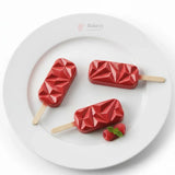 4 Cavity Popsicle Ice Cream Mould Tray  Hard Plastic Kulfi & Chocolate Bar Mold  Reusable Popsicle Stick Mold  Pack of 1