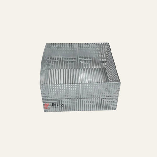 10.5 x 10.5 x 5.5 cm Silver Lined PVC Gift Box with Lid | Bakery packaging | Pack of 10 - Bakeyy.com - India - 10.5 x 10.5 x 5.5 cm Silver Lined PVC Gift Box with Lid | Bakery packaging | Pack of 10 - Default Title