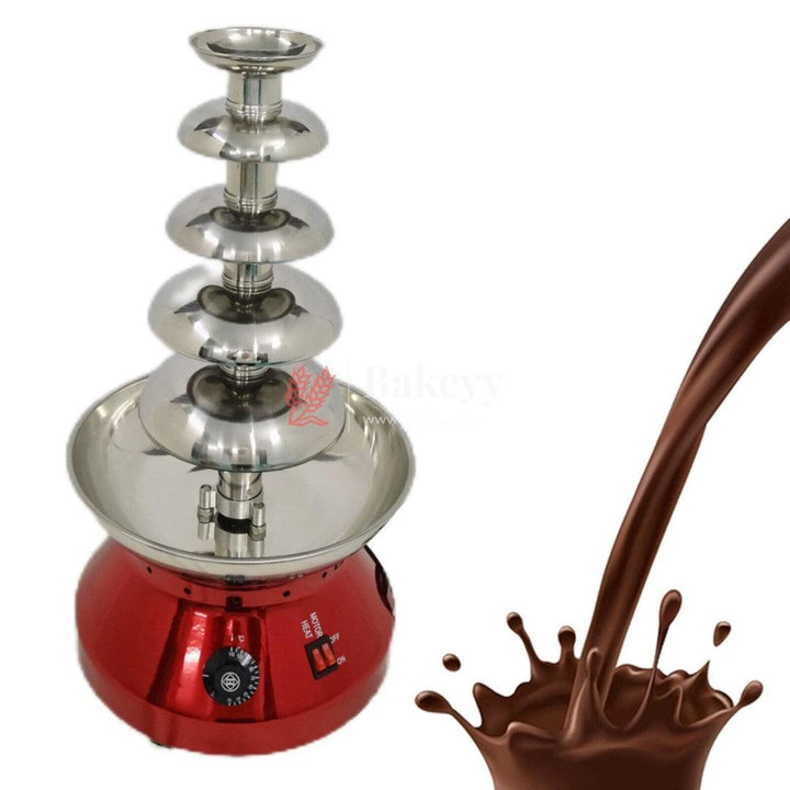 Electric Chocolate Fountain Machine | Adjustable Settings | Keep Warm Function | Perfect for Chocolate Melting | 5 Layer - Bakeyy.com