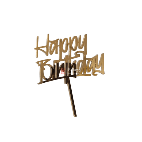 6" Happy Birthday Cake Toppers - Bakeyy.com - India - 6" Happy Birthday Cake Toppers - Default Title