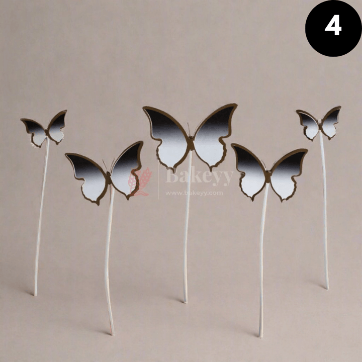 10 pcs butterfly Birthday Cake Topper| decoration Toppers| Bday Decorations Items | - Bakeyy.com