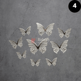 10 pcs shiny butterfly Birthday Cake Topper| decoration Toppers| Bday Decorations Items | - Bakeyy.com - India - 10 pcs shiny butterfly Birthday Cake Topper| decoration Toppers| Bday Decorations Items | - White