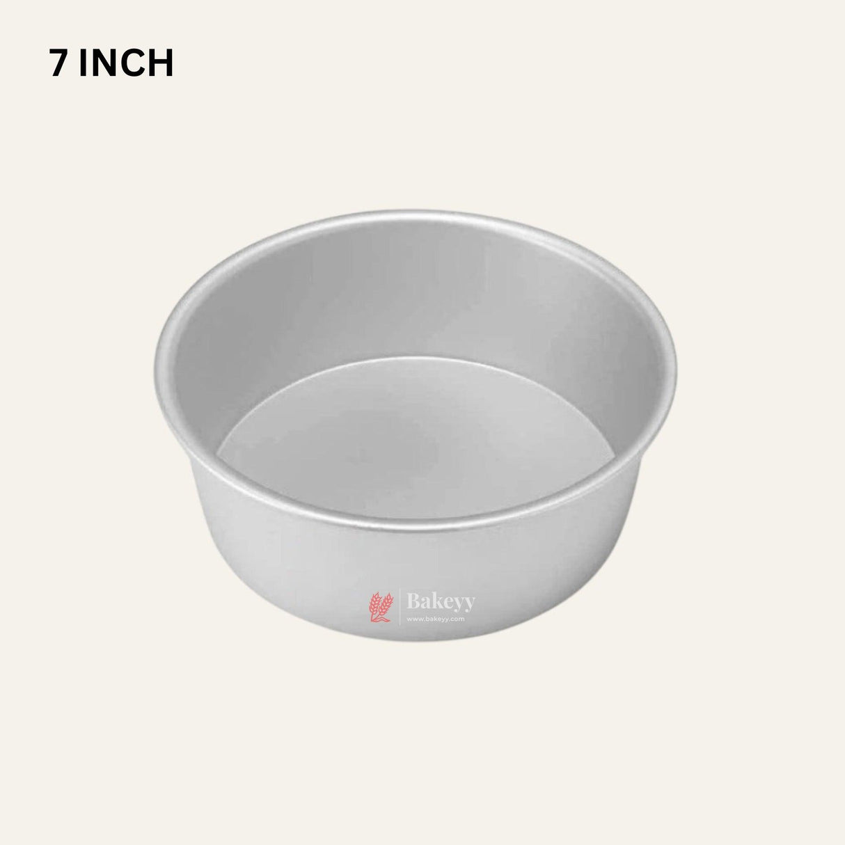 7 inch Aluminum Round Cake Pan | Perfect for Baking | 1 Piece - Bakeyy.com - India - 7 inch Aluminum Round Cake Pan | Perfect for Baking | 1 Piece - Default Title