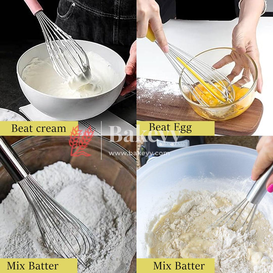 Stainless Steel Balloon Whisk | Durable & Ergonomic Kitchen Tool |for Baking & Cooking|