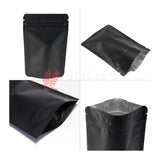 100 gm | Zip Lock Pouch | Black Color Without Window | 10x17 CM | Standing Pouch | 110 GSM | - Bakeyy.com - India - 100 gm | Zip Lock Pouch | Black Color Without Window | 10x17 CM | Standing Pouch | 110 GSM | - Pack Of 50 / 10x17 cm / 100 gm