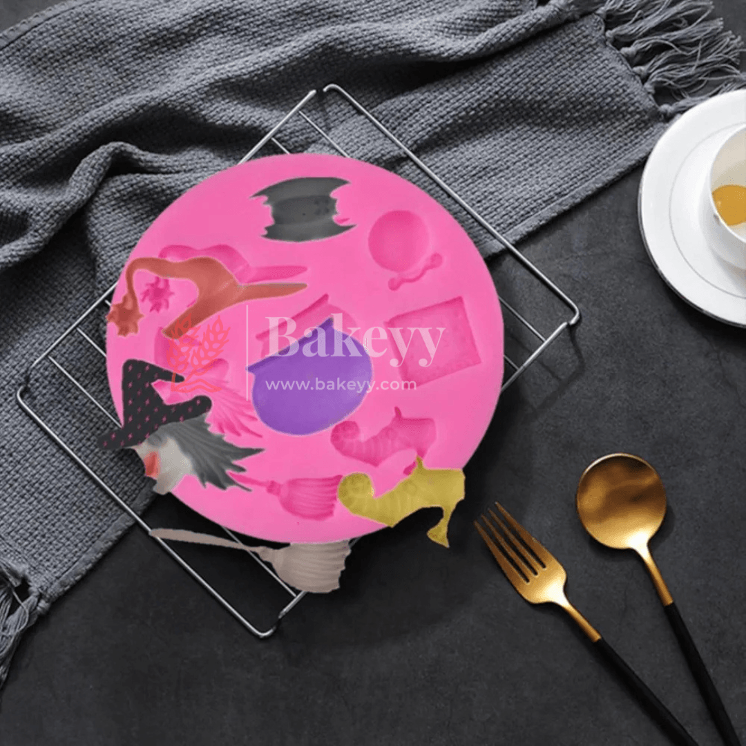 3D Halloween Silicone Fondant Mould – Witch & Magic-Themed Baking Mold - Bakeyy.com - India - 3D Halloween Silicone Fondant Mould – Witch & Magic-Themed Baking Mold - Default Title