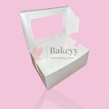 5x7X3 Inch Cake Box with Window – White | Cake packaging box | Pastry box | Pack of 25 - Bakeyy.com - India - 5x7X3 Inch Cake Box with Window – White | Cake packaging box | Pastry box | Pack of 25 - Default Title