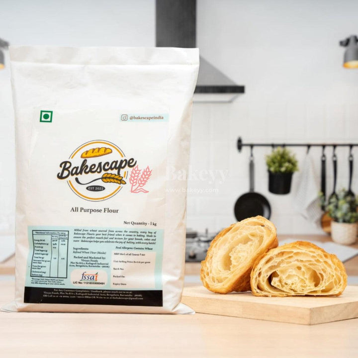 Bakescape All-Purpose Flour 1kg | Your Essential Partner for Perfect Baking Creations | Versatile Culinary Delights for Bakers & Homemakers - Bakeyy.com
