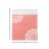 17 X 14 CM Printed Cellophane Cookie Pouch Set | Resealable Transparent Gift Packaging | Pack of 100