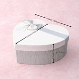 Grey And White Valentine Gift Box | Mixed Colour | Valentine Gift | Heart Shape Gift Box with Ribbon | Pack of 1