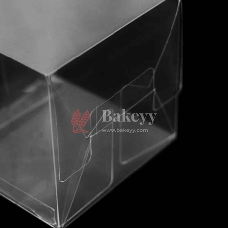 8x8x12 cm || PVC Transparent Foldable Plastic Gift Boxes || Pack of 10 || Perfect for Gifts, Party Favors, and Event Displays|| - Bakeyy.com - India - {{ variant.name }}