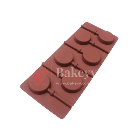 Silicone Round Design Lollypop Mould | Chocolate Mould - Bakeyy.com - India - Silicone Round Design Lollypop Mould | Chocolate Mould - Default Title