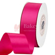 Satin ribbon for decoration | Gift wrapping | School project works | Opening ribbon | Multi-purpose use - Bakeyy.com - India - Satin ribbon for decoration | Gift wrapping | School project works | Opening ribbon | Multi-purpose use - Dark Pink