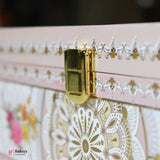 24x24x9cm | Elegant Floral Mandala Square Gift Box with Satin Lining | Pack of 1