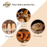 Bakescape T65 Bread Flour (1 kg) | Unbleached, High Protein Content for Perfect Breads, Buns, Bagels, Baguettes, Sourdoughs, Artisanal Breads, Focaccia, Brioche, and More - Bakeyy.com - India - Bakescape T65 Bread Flour (1 kg) | Unbleached, High Protein Content for Perfect Breads, Buns, Bagels, Baguettes, Sourdoughs, Artisanal Breads, Focaccia, Brioche, and More - Default Title
