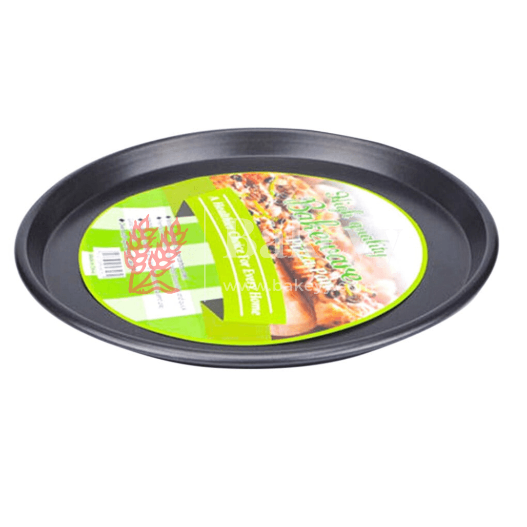 Premium Non-Stick Pizza Baking Tray || Round Carbon Steel Pizza Pan for Perfect Crusts || - Bakeyy.com - India - Premium Non-Stick Pizza Baking Tray || Round Carbon Steel Pizza Pan for Perfect Crusts || - Medium