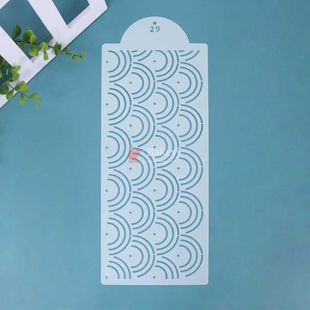 15x39cm| Cake Stencil Sheets | Intricate Patterns | DIY Crafts & Baking | Reusable Sheets |Perfect for Cake Decoration| - Bakeyy.com - India - {{ variant.name }}