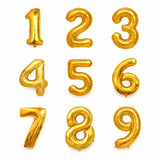 Metallic Gold Number Foil Balloon | Party Decoration | 1 Piece - Bakeyy.com - India - Metallic Gold Number Foil Balloon | Party Decoration | 1 Piece - 0 30.00