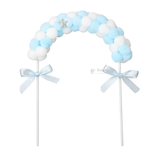 7 inch | Pom Pom Cake Topper Arch for Birthday & Baby Shower | Pastel Cake Decoration |  Pack of 1