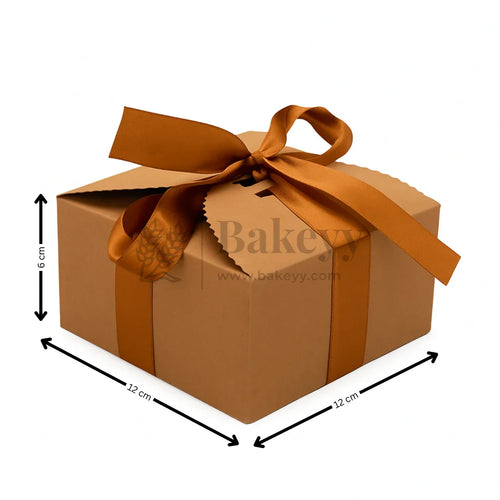 Luxury Gift Box Collection | 10 Pcs with Ribbon | Available in 5 Elegant Colors | Pack of 10 - Bakeyy.com - India - Luxury Gift Box Collection | 10 Pcs with Ribbon | Available in 5 Elegant Colors | Pack of 10 - Brown / Large