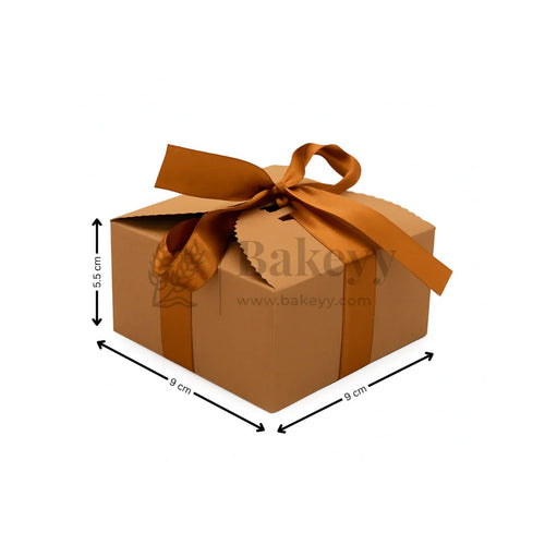 Luxury Gift Box Collection | 10 Pcs with Ribbon | Available in 5 Elegant Colors | Pack of 10 - Bakeyy.com - India - Luxury Gift Box Collection | 10 Pcs with Ribbon | Available in 5 Elegant Colors | Pack of 10 - Brown / Medium