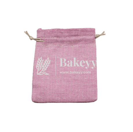 10x14 CM | Baby Pink Jute Potli Bag | Gift Return Gifts Bags | Drawstring Bags - Bakeyy.com - India - 10x14 CM | Baby Pink Jute Potli Bag | Gift Return Gifts Bags | Drawstring Bags - Pack Of 10 / 4x6 Inch / Baby Pink