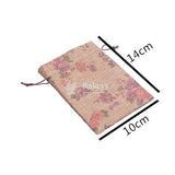 Jute Potli Bag | Gift Return Gifts Bags| Printed Jute Bag | Drawstring Bags