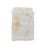 10x14 CM | Floral Design Organza Potli Bags | Pack of 100 | White Color | Candy Bag - Bakeyy.com - India - 10x14 CM | Floral Design Organza Potli Bags | Pack of 100 | White Color | Candy Bag - Default Title