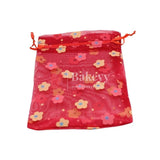 10x14 CM | Floral Designs Organza Potli Bags | Pack of 100 | Red Color | Candy Bag - Bakeyy.com - India - 10x14 CM | Floral Designs Organza Potli Bags | Pack of 100 | Red Color | Candy Bag - Default Title