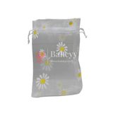 10x14 CM| Floral Designs Organza Potli Bags | Pack of 100 | White Color | Candy Bag - Bakeyy.com - India - 10x14 CM| Floral Designs Organza Potli Bags | Pack of 100 | White Color | Candy Bag - Default Title