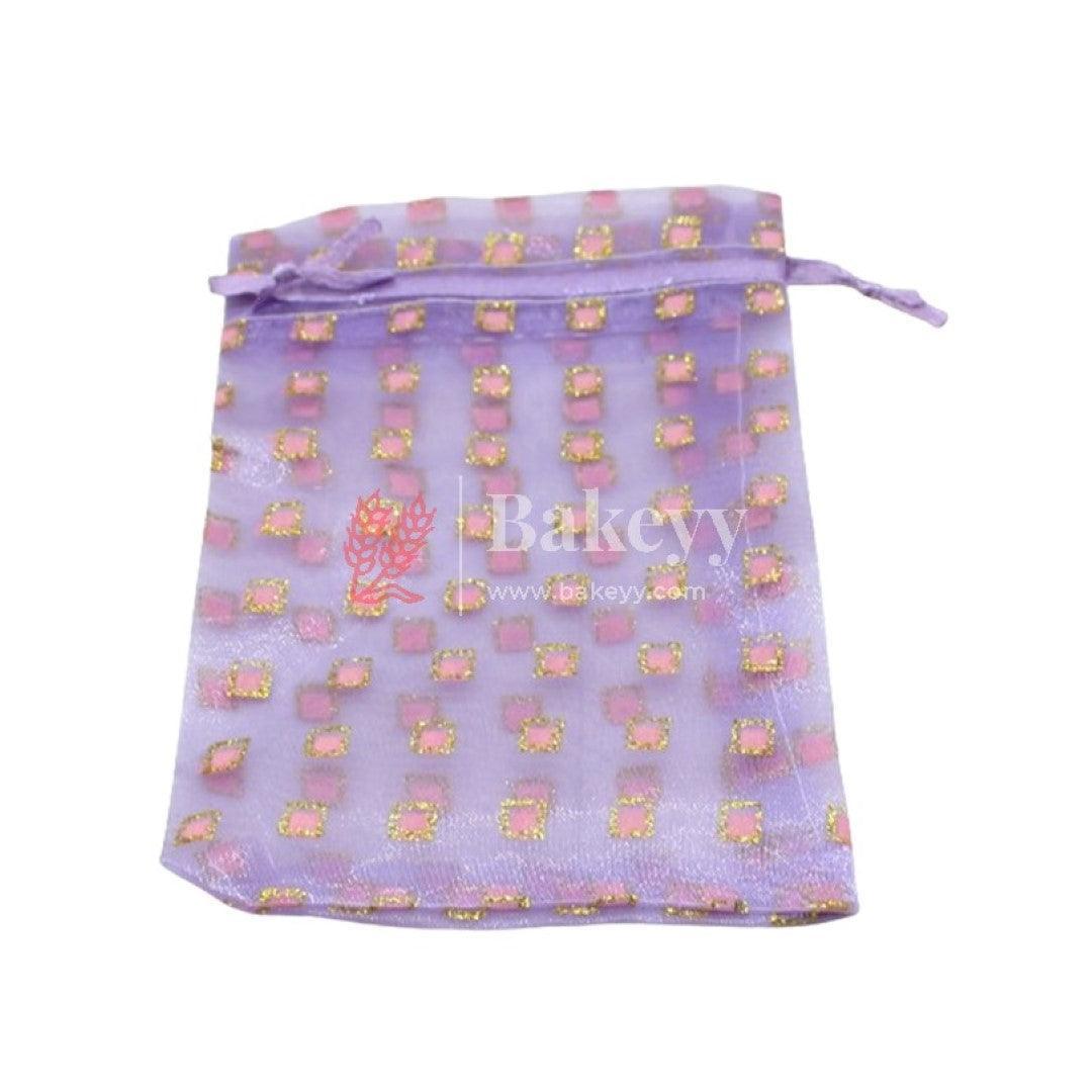 10x14 CM | Organza Potli Bags | Pack of 100 | Violet Color | Candy Bag - Bakeyy.com - India - 10x14 CM | Organza Potli Bags | Pack of 100 | Violet Color | Candy Bag - Default Title