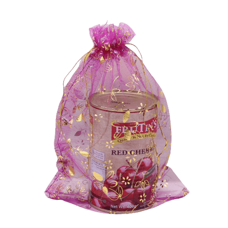 10x14 CM | Printed Organza Potli Bags | Pack of 80 | Dark Pink Colour | Candy Bag - Bakeyy.com - India - 10x14 CM | Printed Organza Potli Bags | Pack of 80 | Dark Pink Colour | Candy Bag - Default Title