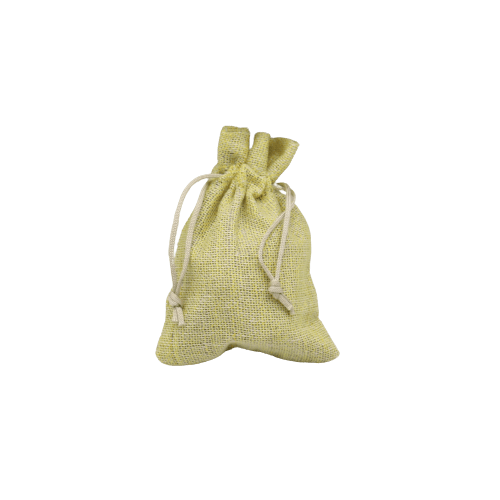 4x6 Inch | Yellow Jute Potli Bag | Gift Return Gifts Bags | Drawstring Bags - Bakeyy.com