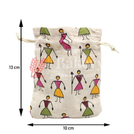 10x14 CM | Orginal Printed | Printed Potli Jute Bag | Gift Return Gifts Bags | Drawstring Bags | Pack Of 10 - Bakeyy.com - India - 10x14 CM | Orginal Printed | Printed Potli Jute Bag | Gift Return Gifts Bags | Drawstring Bags | Pack Of 10 - Default Title