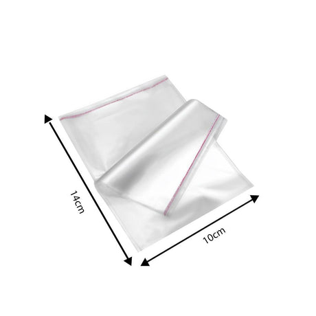 4x6 Inch | Cellophane Bags Transparent Self Sealing Envelope Crystal Bag | Pack of 100 - Bakeyy.com - India - 4x6 Inch | Cellophane Bags Transparent Self Sealing Envelope Crystal Bag | Pack of 100 - Default Title