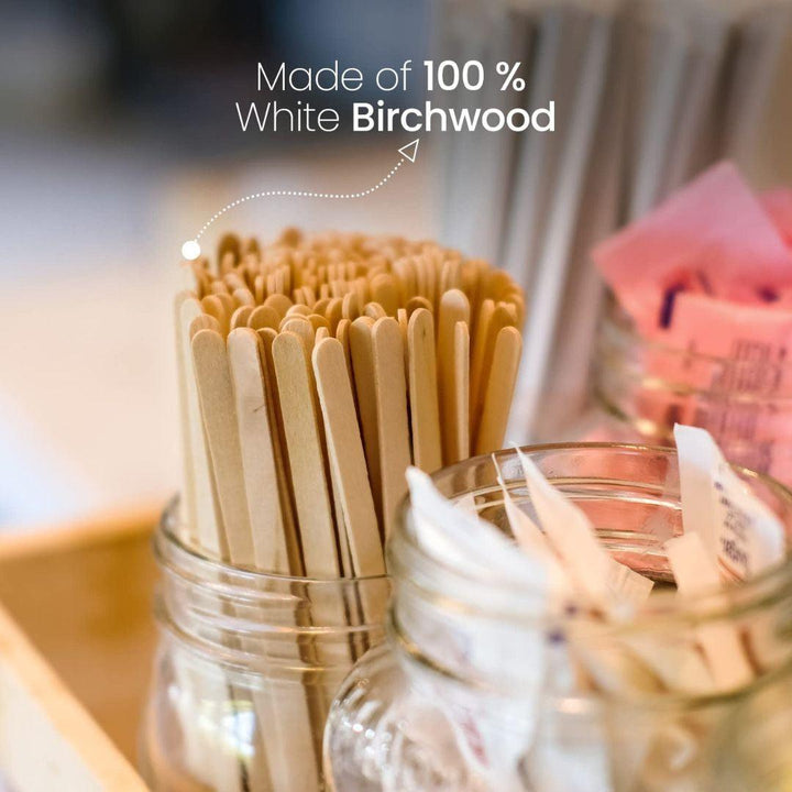 5.5 Inch Coffee Stir Sticks Wood Stirrers | Pack of 450| Bio-Degradable - Bakeyy.com