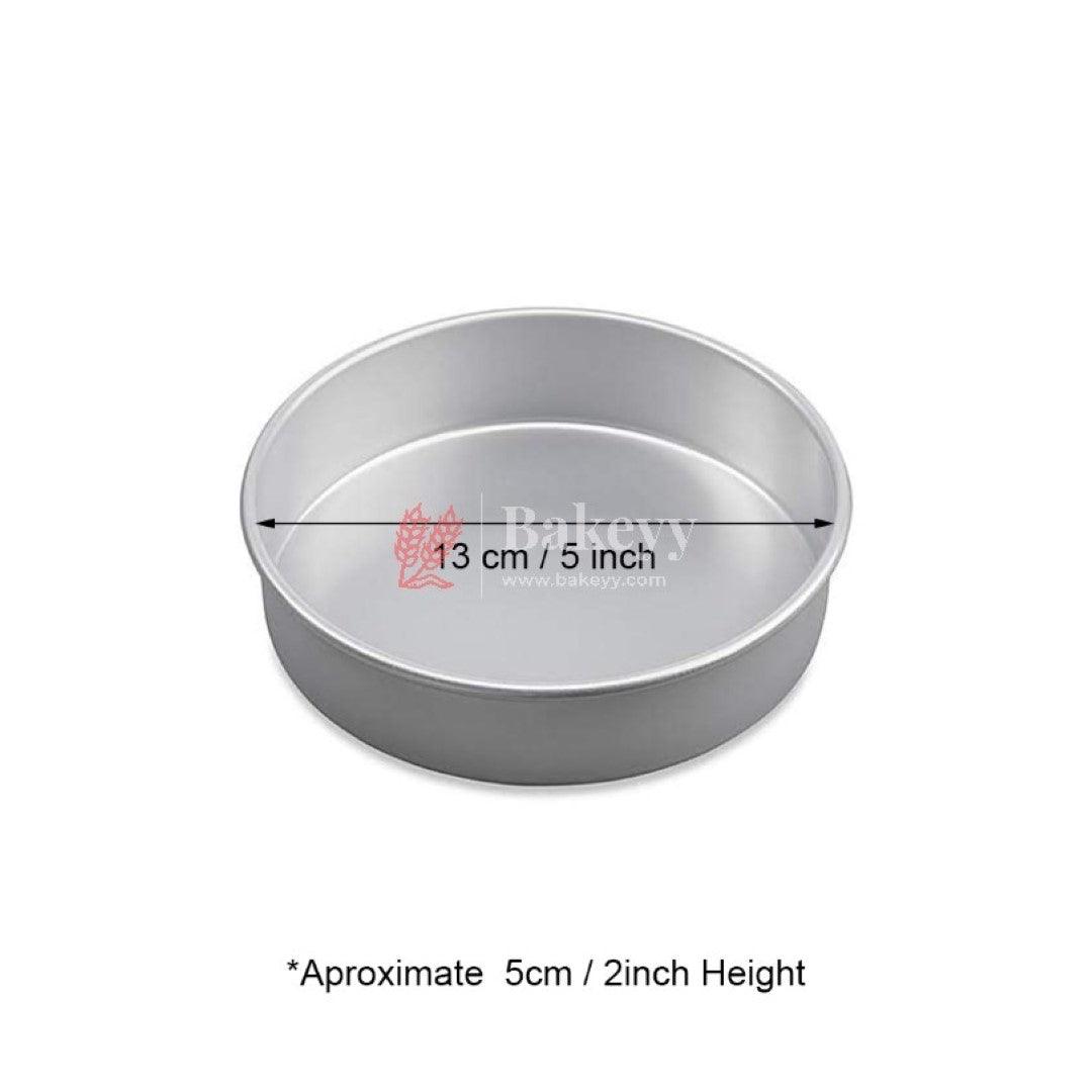 5 inch Aluminum Baking Round Cake Pan - Bakeyy.com - India - 5 inch Aluminum Baking Round Cake Pan - Default Title