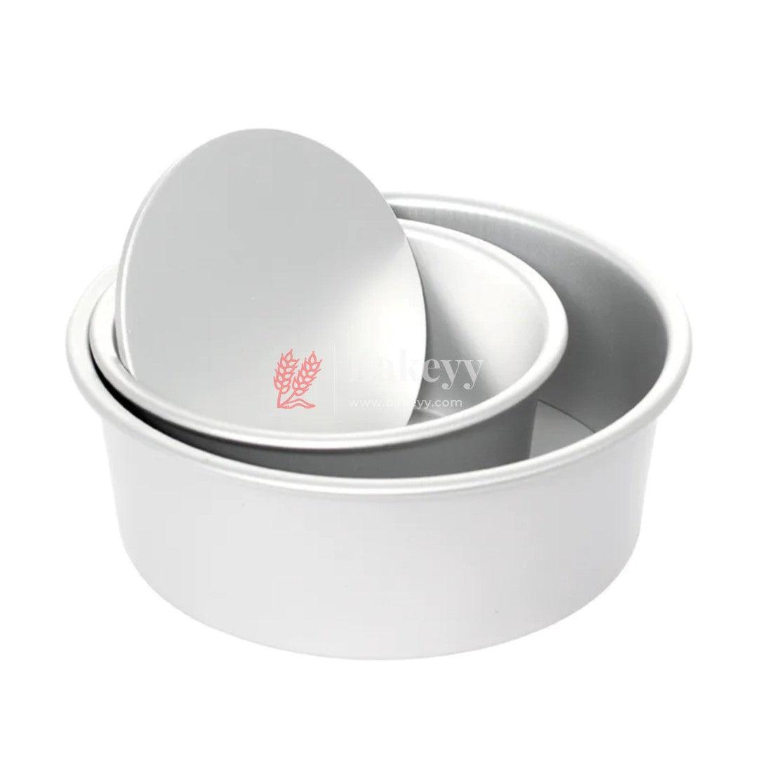 5 inch Aluminum Round Loose Bottom cake Tin Pan - Bakeyy.com - India - 5 inch Aluminum Round Loose Bottom cake Tin Pan - Default Title