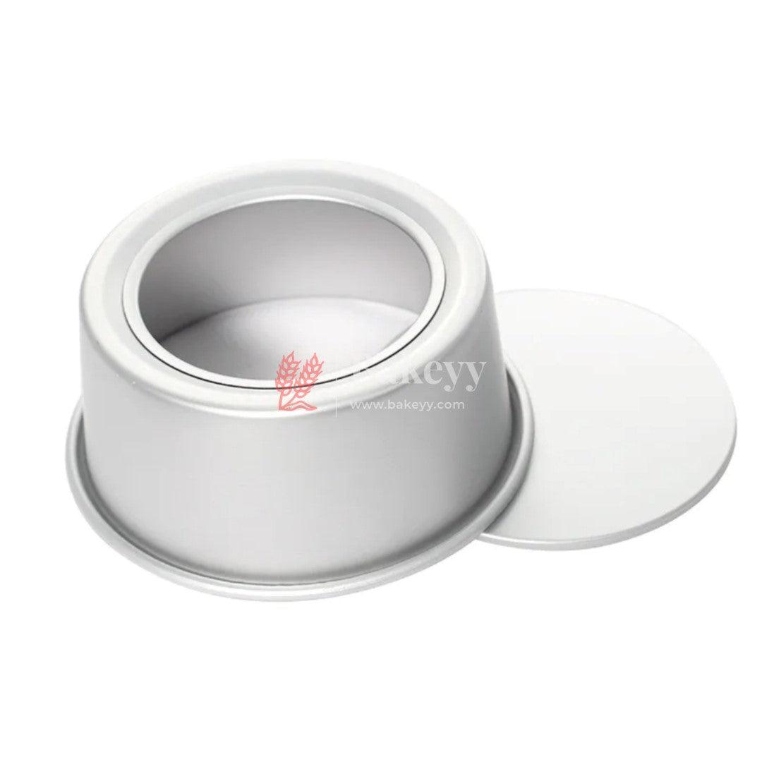 5 inch Aluminum Round Loose Bottom cake Tin Pan - Bakeyy.com - India - 5 inch Aluminum Round Loose Bottom cake Tin Pan - Default Title