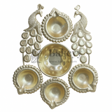 Peacock Design Decorative Urli | 1 Piece