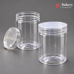 500ml Clear Plastic Storage Jars with Screw Lid | Pack of 10