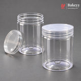 500ml Clear Plastic Storage Jars with Screw Lid | Pack of 10