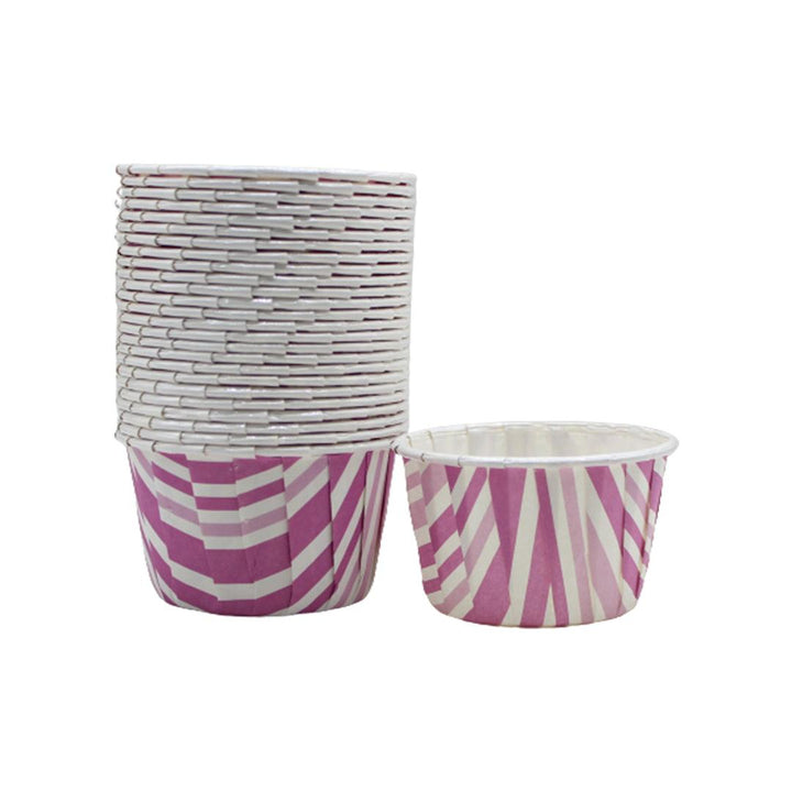 5039 Lavander Colour Designed Muffin Cup | Curl Edge | Cupcake Liner | Large | Pack of 100 - Bakeyy.com