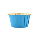 5039 | Plain Gold With Blue Muffin Cup | Curl Edge | Cupcake Liner | pack of 50 - Bakeyy.com - India - 5039 | Plain Gold With Blue Muffin Cup | Curl Edge | Cupcake Liner | pack of 50 - Default Title