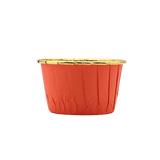 5039 | Plain Gold With Red Muffin Cup | Curl Edge | Cupcake Liner | pack Of 50 - Bakeyy.com - India - 5039 | Plain Gold With Red Muffin Cup | Curl Edge | Cupcake Liner | pack Of 50 - Default Title