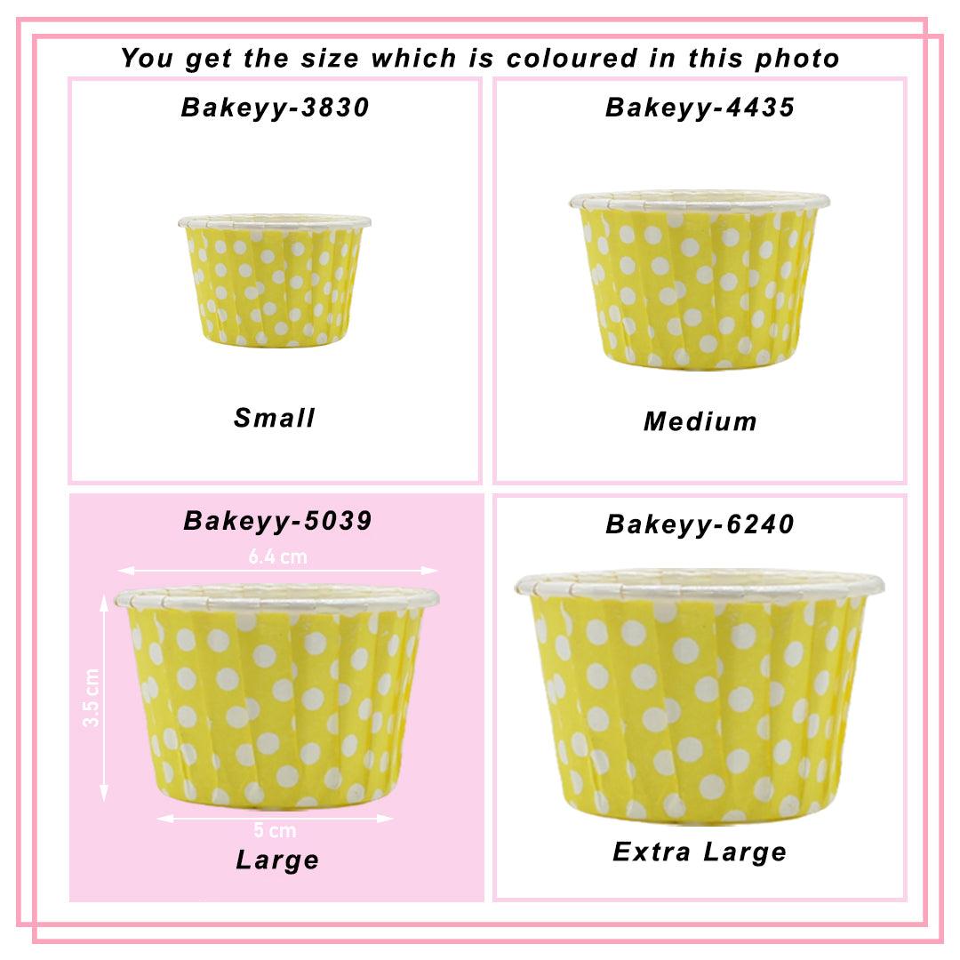 5039 Plain Blue Muffin Cup | Curl Edge | Cupcake Liner | Large | Pack Of 100