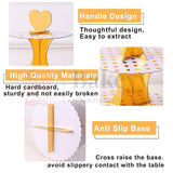 Tier Layer Cupcake Dessert Paper Stand Display Rack | Golden Stars| 1 Piece