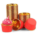 Round Bake n Serve with Gold Lining | Pack of 50